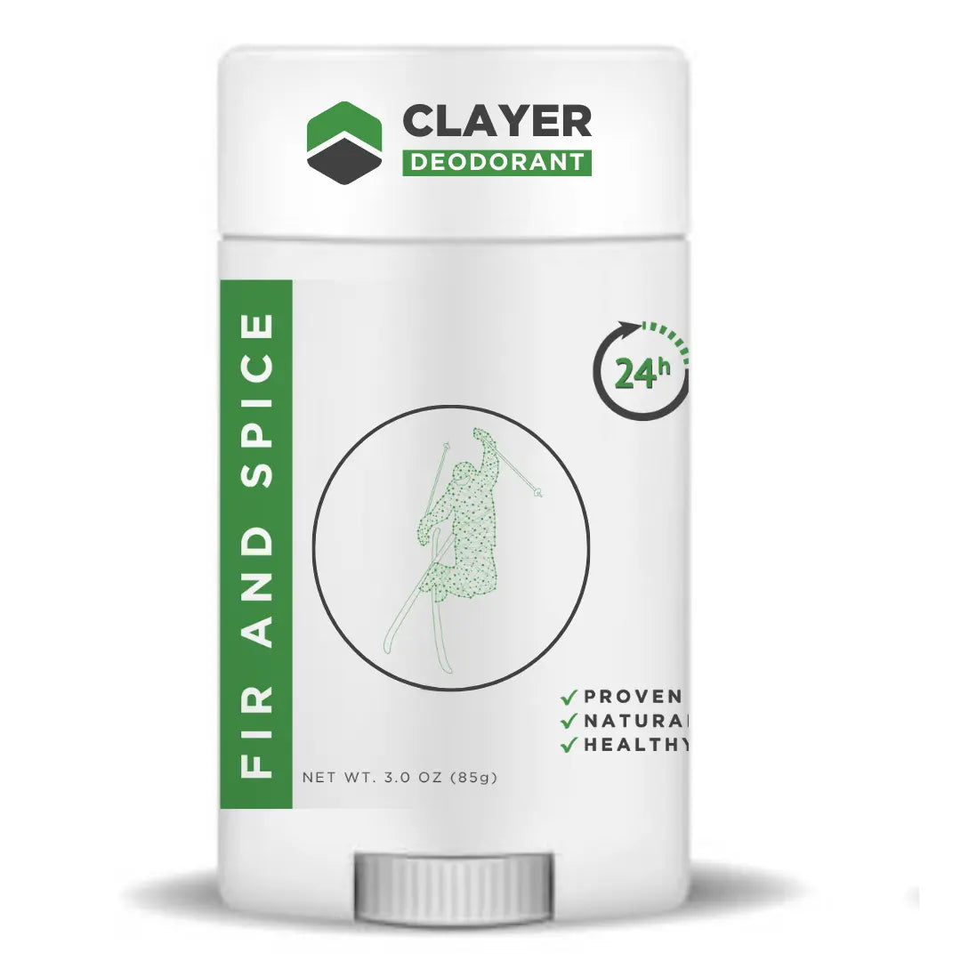 Natural Deodorant - Skiers - 3.35 OZ - NEW FORMULA CLAYER