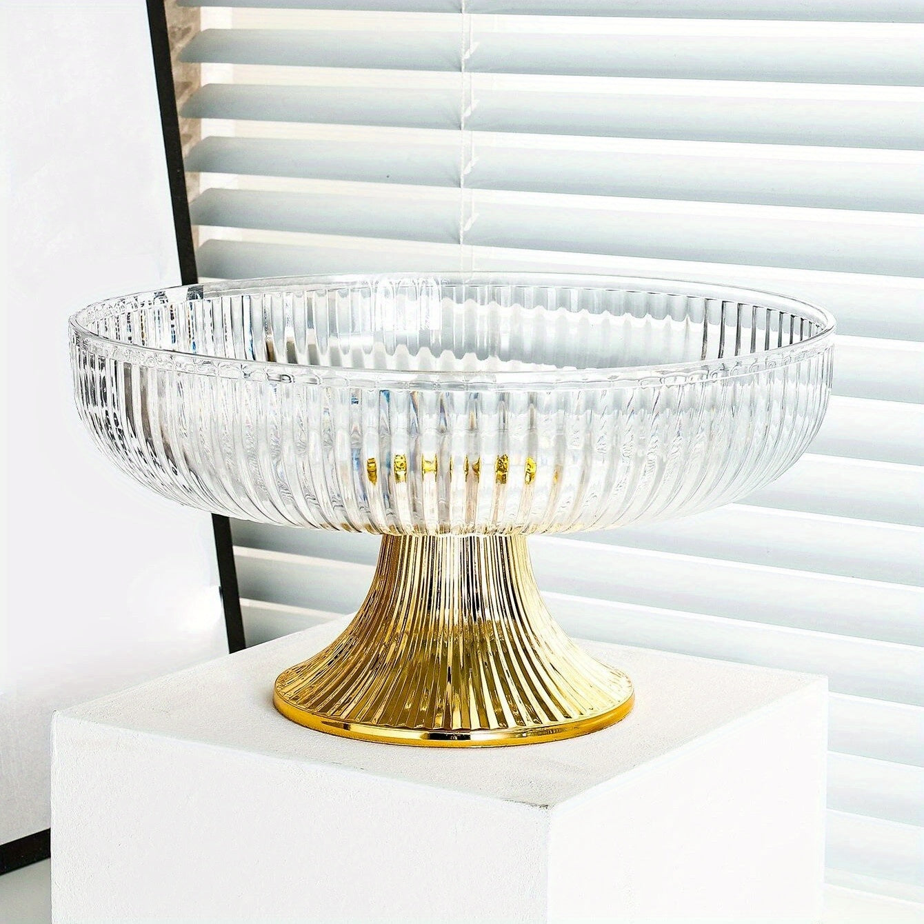 1pc, Fruit Tray, Fruit Stand, Plastic Fruit Fray, Decorative Dessert Tray, Household Snack Tray, Cake Tray, Nut Tray, Fruit Plate, Tray For Living Room Kitchen Wedding Party Transparent Color One Size Fits All