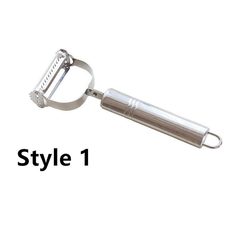 High Quality Stainless Steel Potato Cucumber Carrot Grater Julienne Peeler Vegetables Fruit Peeler Double Planing Grater Tools China style 1