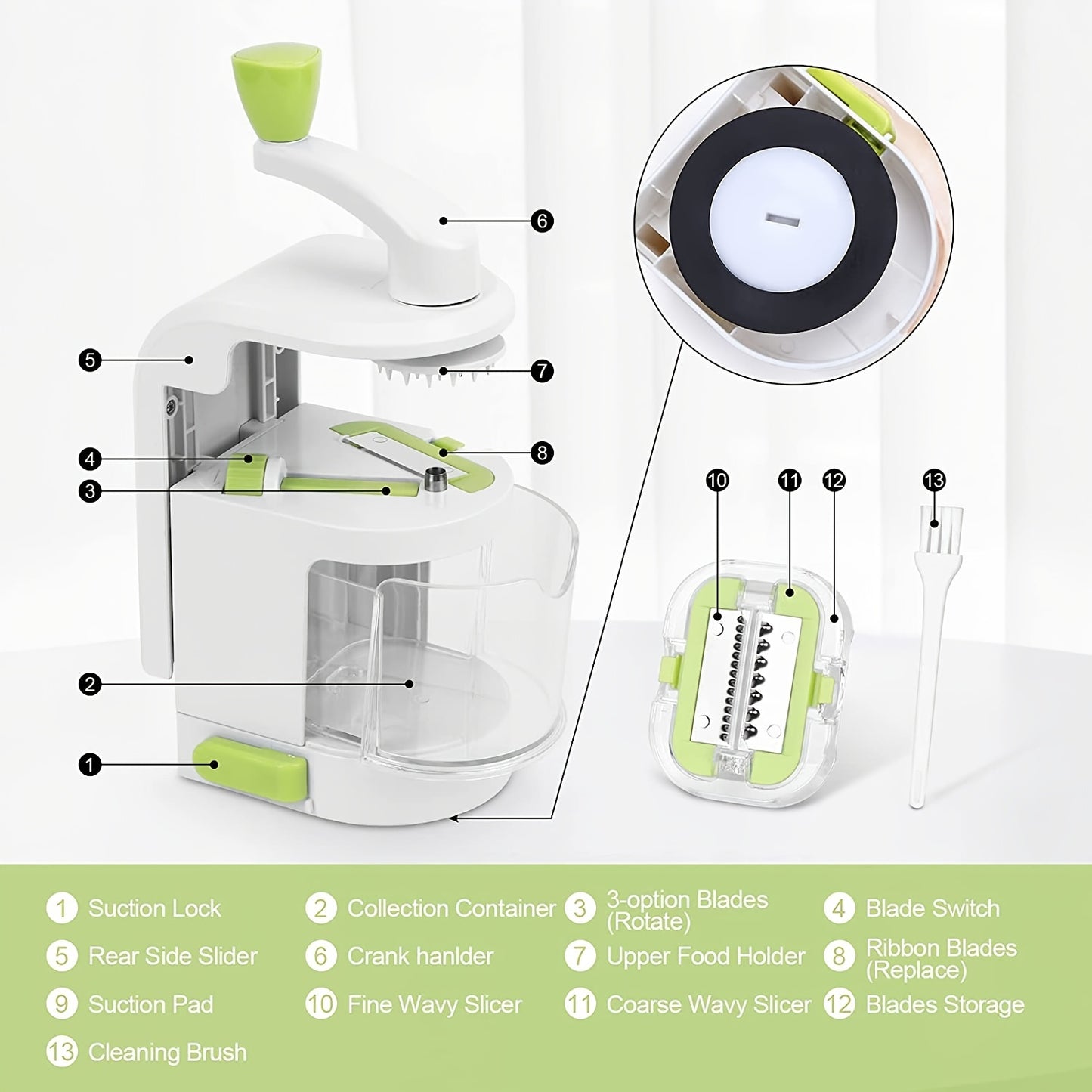 4Blade Veggie Spaghetti Shredder