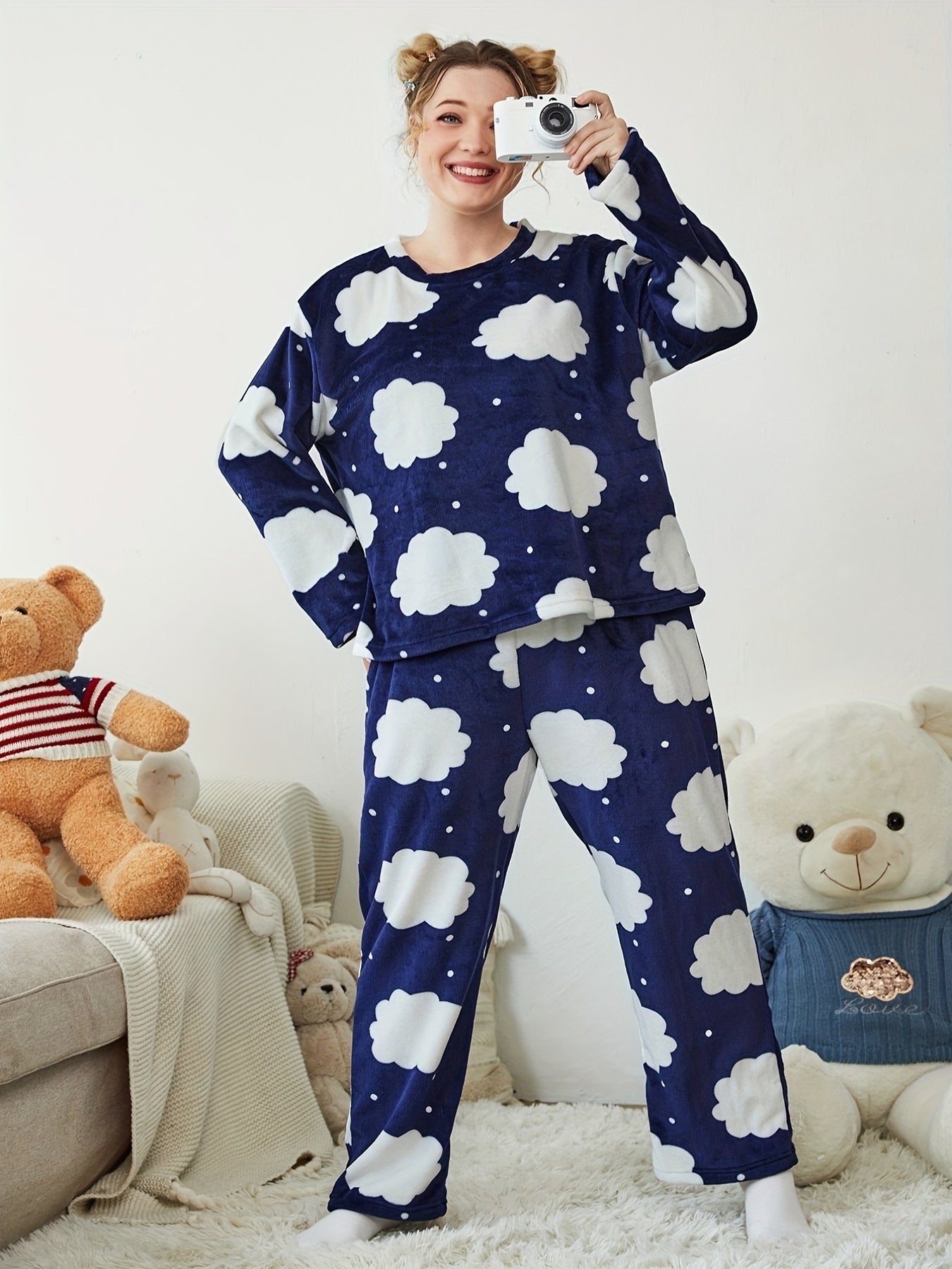 Plus Size Chic Lounge Pajama Set