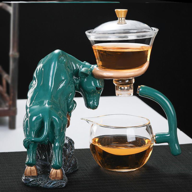 Niu Zhuan Qiankun Glass Semi-Automatic Tea Maker greenbull
