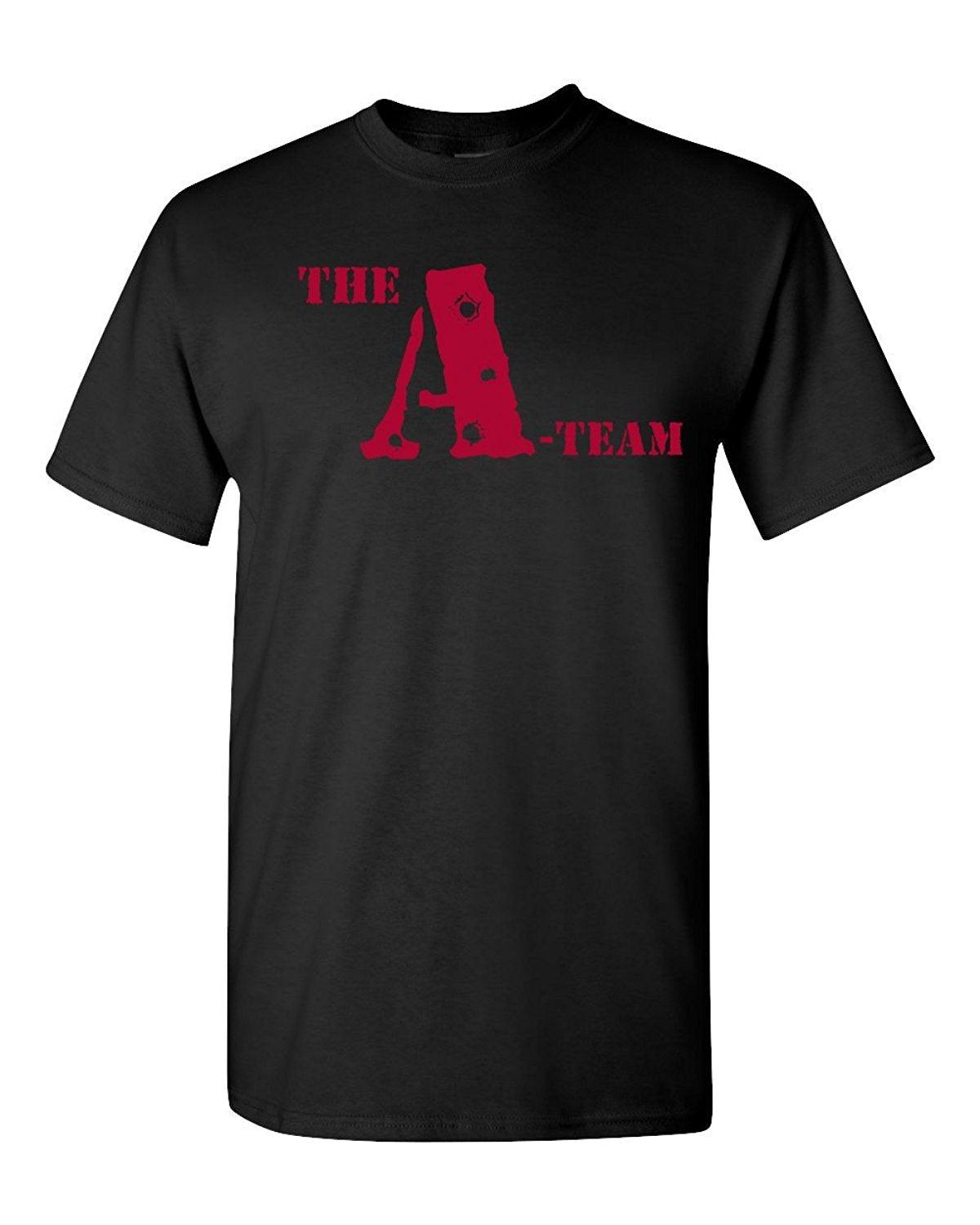 Short Sleeve Round neck Top Tee The A-Team Classic 80's Front & Back Men's T-Shirt - SHIPS FROM OHIO USA T shirt