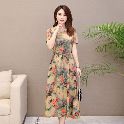 Summer Dress New 2019 Plus size cotton Elegant 9
