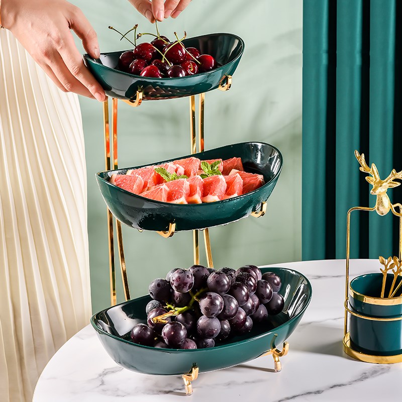 Living Room Ceramic Fruit Plate Home Creativity A