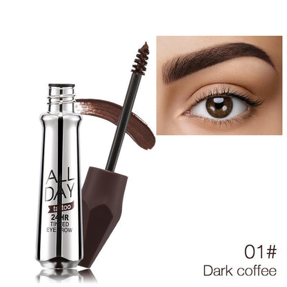 Long-Lasting, Waterproof Eyebrow Tint - Sweat-Proof, Non-Fading, Quick-Drying & All Day Wear! 01#Dark Coffee