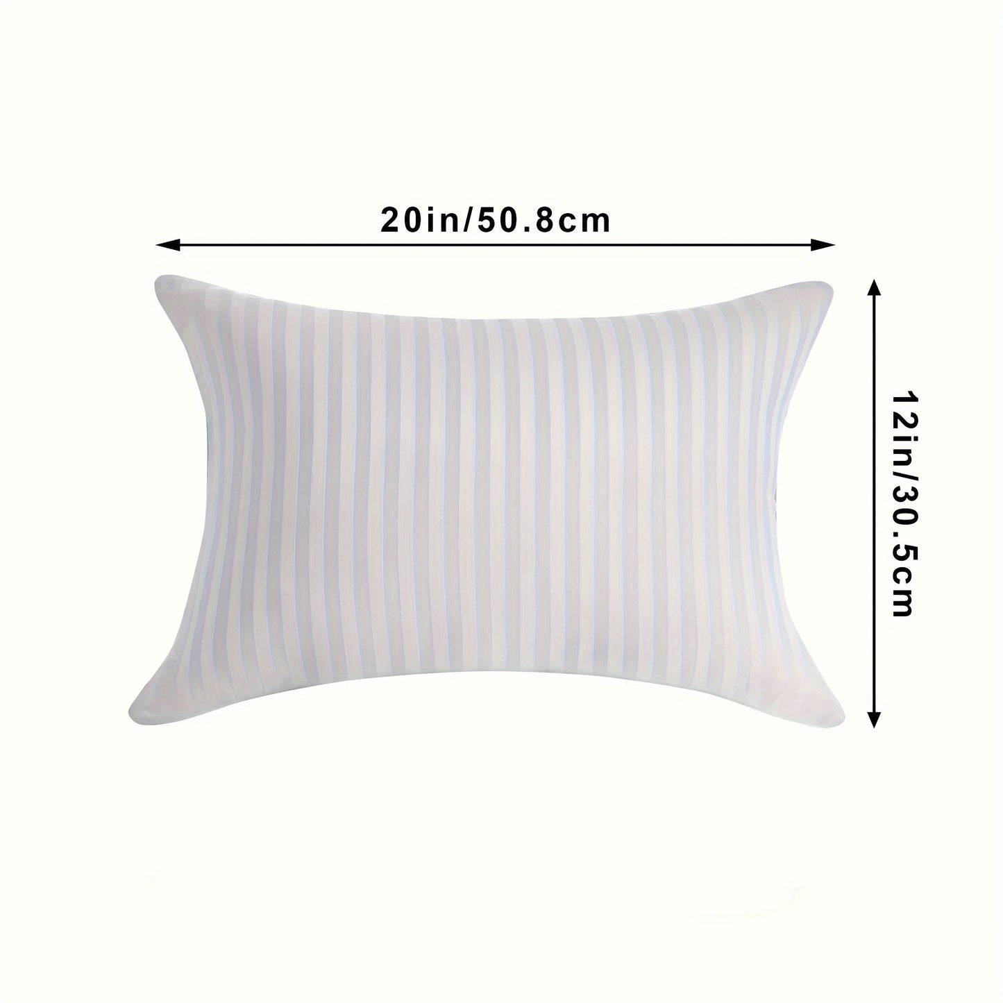 Plush 2-Pack Throw Pillow Inserts - Classic Striped, 100% Polyester, Machine Washable, All-Season Square Cushions for Back Sleepers dealsjust