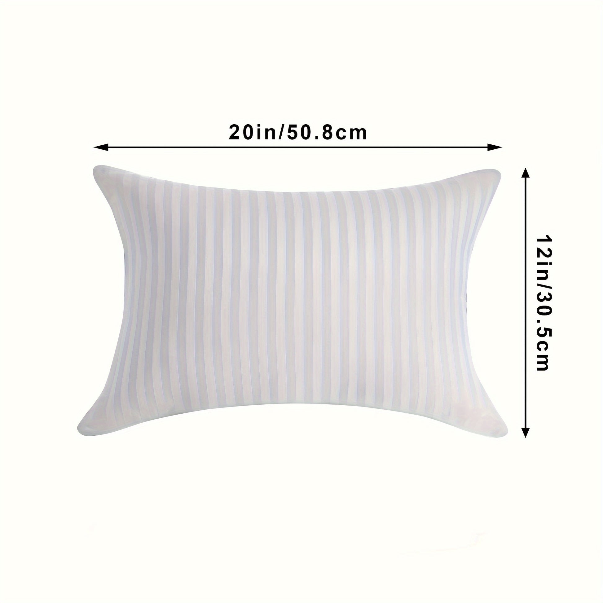Plush 2-Pack Throw Pillow Inserts - Classic Striped, 100% Polyester, Machine Washable, All-Season Square Cushions for Back Sleepers dealsjust