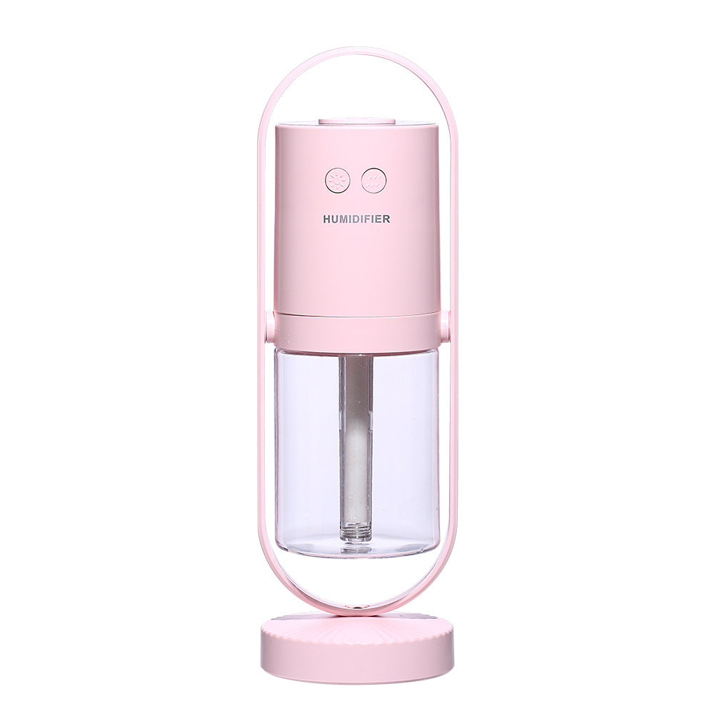 Magic Shadow USB Air Humidifier For Home With Projection Night Lights Ultrasonic Car Mist Maker Mini Office Air Purifier Pink USB