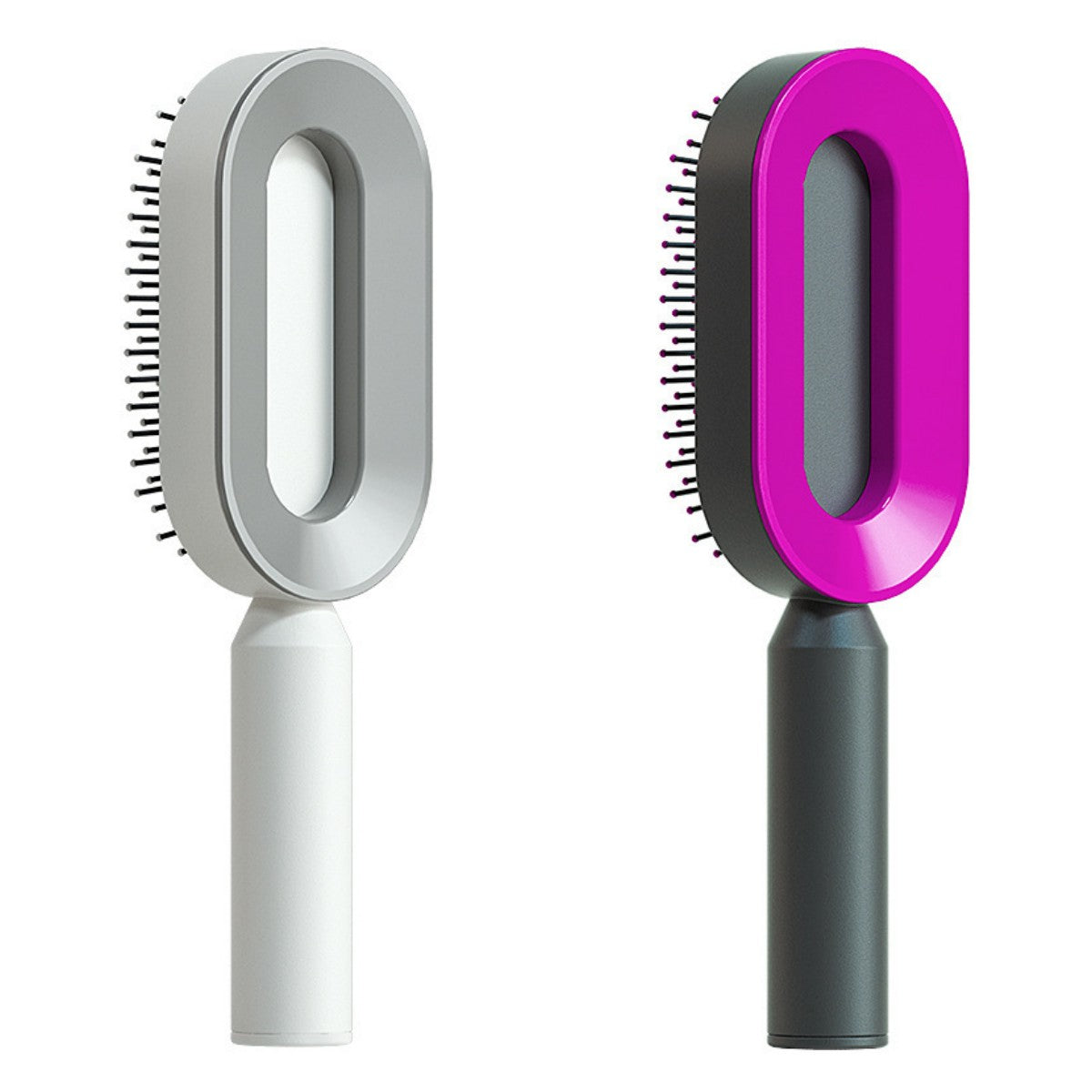 Self Cleaning Hair Brush For Women One-key Cleaning Hair Loss Airbag Massage Scalp Comb Anti-Static Hairbrush Set P