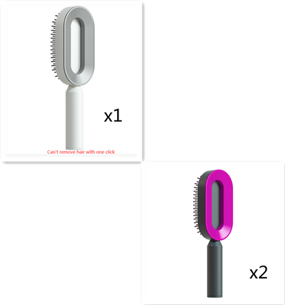Self Cleaning Hair Brush For Women One-key Cleaning Hair Loss Airbag Massage Scalp Comb Anti-Static Hairbrush Set4