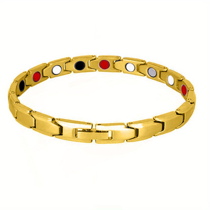 Therapy Bracelet Weight Loss Energy Slimming Bangle For Arthritis Pain Relieving Fat Burning Slimming Bracelet Golden