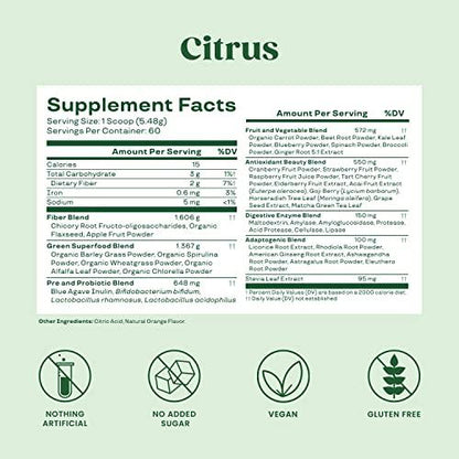 Organic Super Greens Powder Juice & Smoothie Mix