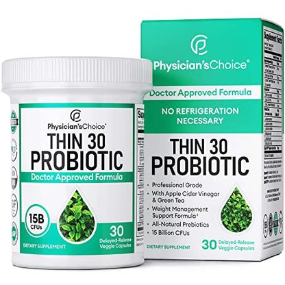 Physician's CHOICE Probiotics 60 Billion CFU - 10 Diverse Strains + Organic Prebiotic - Digestive & Gut Health - Supports Occasional Constipation, Diarrhea, Gas & Bloating - Probiotics For Women & Men