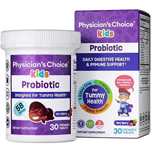 Physician's CHOICE Probiotics 60 Billion CFU - 10 Diverse Strains + Organic Prebiotic - Digestive & Gut Health - Supports Occasional Constipation, Diarrhea, Gas & Bloating - Probiotics For Women & Men