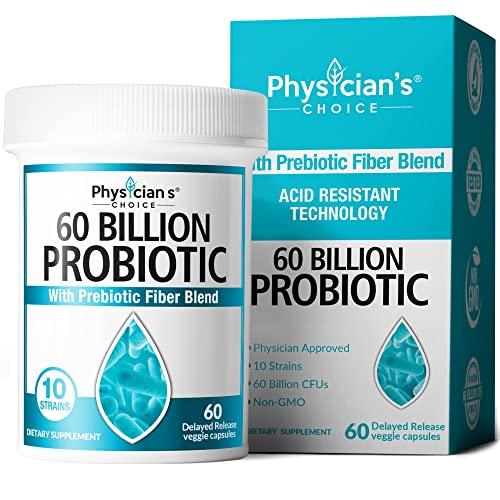 Organic Physician's Choice Probiotics 60 Billion CFU - 10