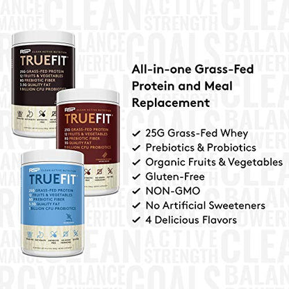 RSP TrueFit - Protein Powder Meal Replacement Shake for Weight Loss