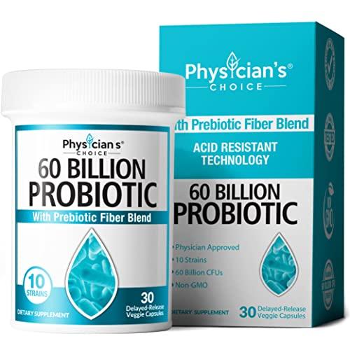 Organic Physician's Choice Probiotics 60 Billion CFU - 10