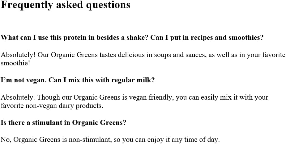 Purely Inspired Organic Greens Powder Superfood  Unflavored 24 Servings