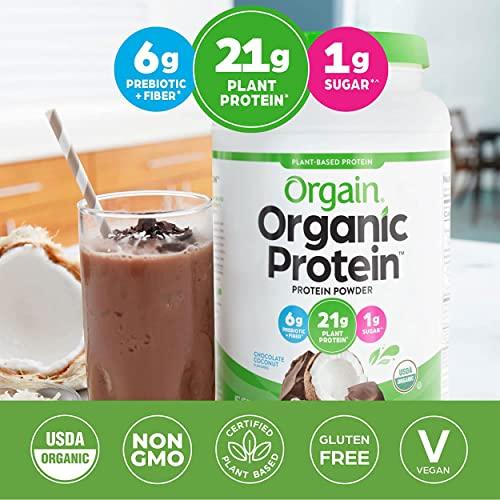 Organic Vegan Protein Powder, (Packaging May Vary)