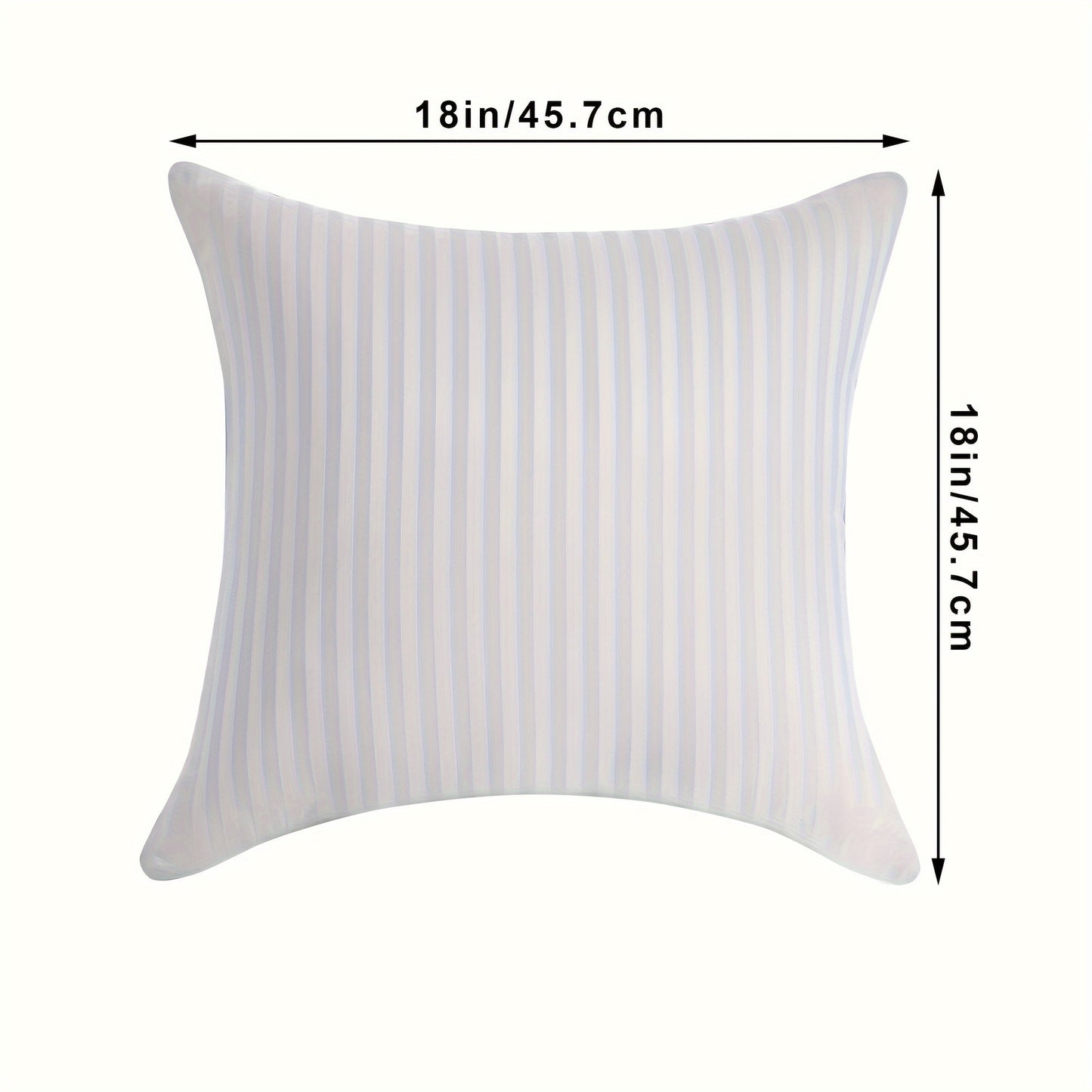 Plush 2-Pack Throw Pillow Inserts - Classic Striped, 100% Polyester, Machine Washable, All-Season Square Cushions for Back Sleepers dealsjust