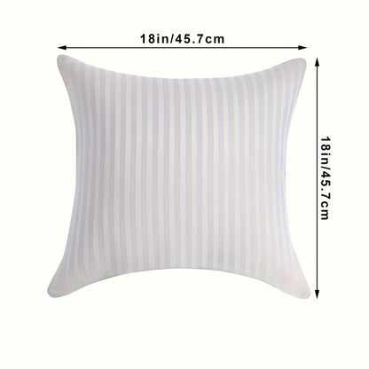 Plush 2-Pack Throw Pillow Inserts - Classic Striped, 100% Polyester, Machine Washable, All-Season Square Cushions for Back Sleepers dealsjust