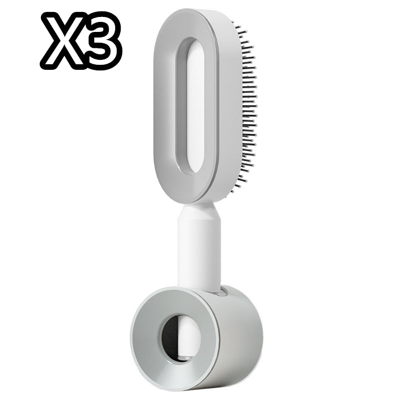 Self Cleaning Hair Brush For Women One-key Cleaning Hair Loss Airbag Massage Scalp Comb Anti-Static Hairbrush Set7