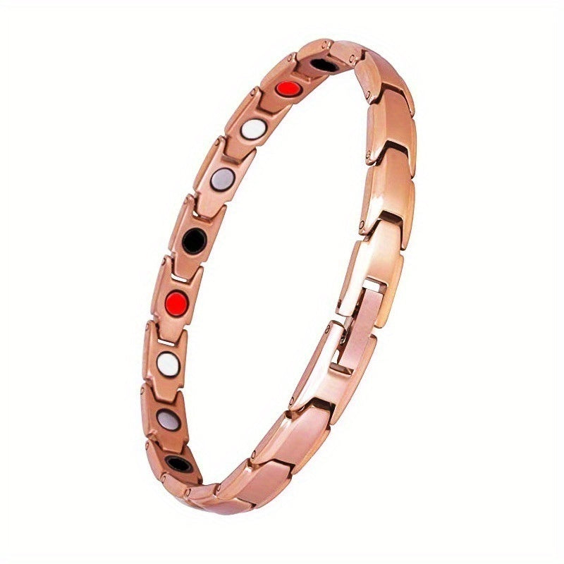 Therapy Bracelet Weight Loss Energy Slimming Bangle For Arthritis Pain Relieving Fat Burning Slimming Bracelet Rose Golden
