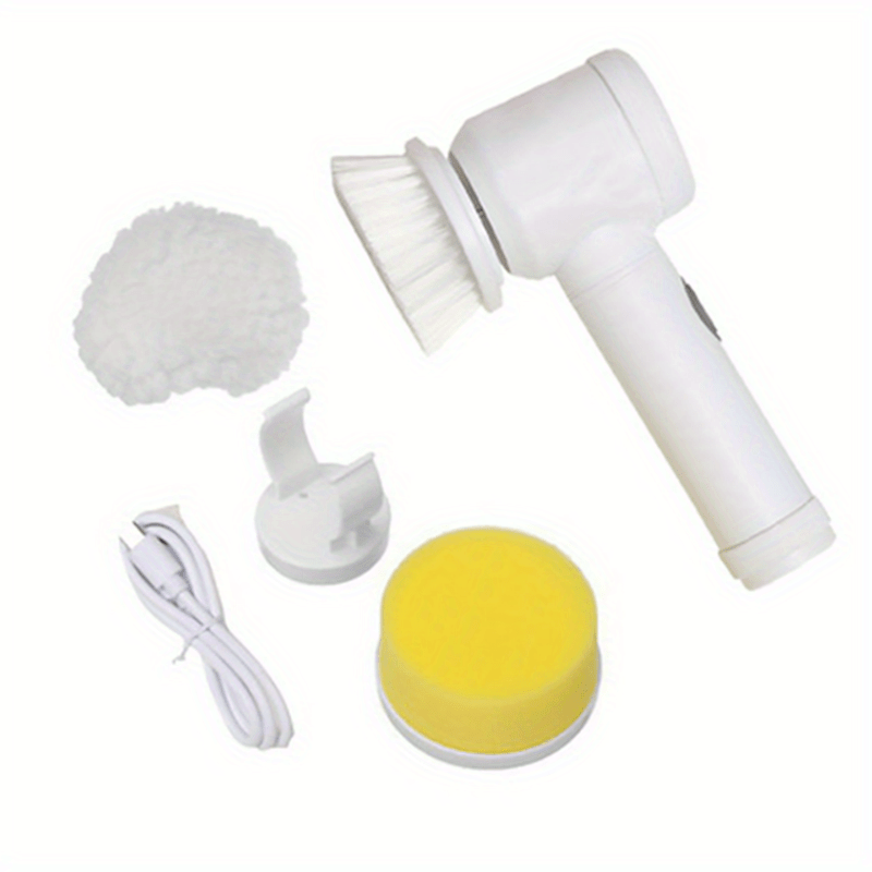 Wireless Electric Cleaning Brush, Housework Kitchen Dishwashing Brush, For Bathtub Tile Cleaning USB Charge Style