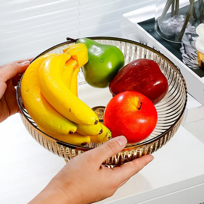 1pc, Fruit Tray, Fruit Stand, Plastic Fruit Fray, Decorative Dessert Tray, Household Snack Tray, Cake Tray, Nut Tray, Fruit Plate, Tray For Living Room Kitchen Wedding Party