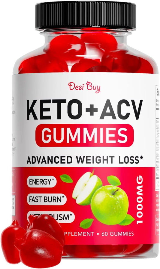 USA Made KetoACV Gummies Boost Metabolism GlutenFree 1000mg