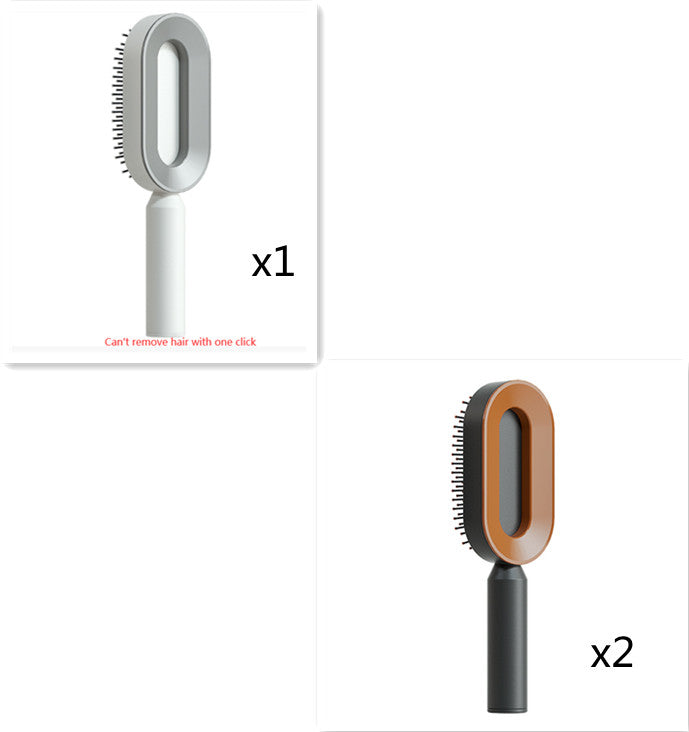 Self Cleaning Hair Brush For Women One-key Cleaning Hair Loss Airbag Massage Scalp Comb Anti-Static Hairbrush Set6