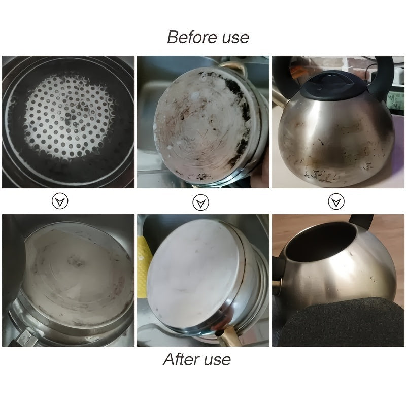 1pc/2pcs Kitchen Dirt Removal Magic Sponge Emery Sponge Brush Melamine Sponge Cleaning Brush Pan Pot Grinder Knife Cleaner Strong Decontamination Brushes Descaling