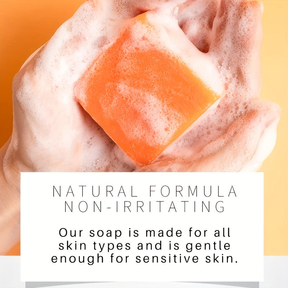 Natural Turmeric Soap Bar For Face & Body,Turmeric Skin Soap Wash For Dark Spot, Intimate Areas, UnderarmsTurmeric Face Soap Reduces Acne & Cleanses Skin