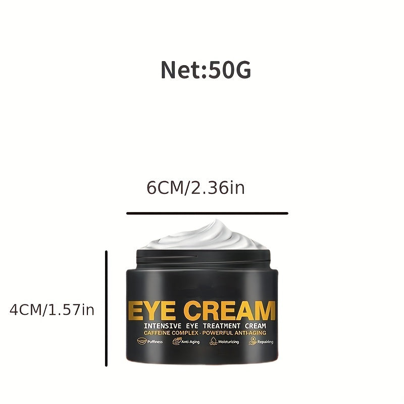 Eye Cream, Exclusive Natural& Organic Formula, Effectively Reduce The Look Of Fine Lines, Puffiness, Dark Circles And Under Eye Bags 50G.