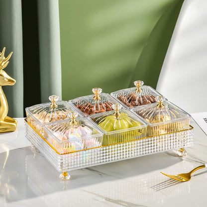 1pc Stylish Nordic Candied Fruit Box - Perfect for Home, Porch, and Living Room Snacks! Transparent