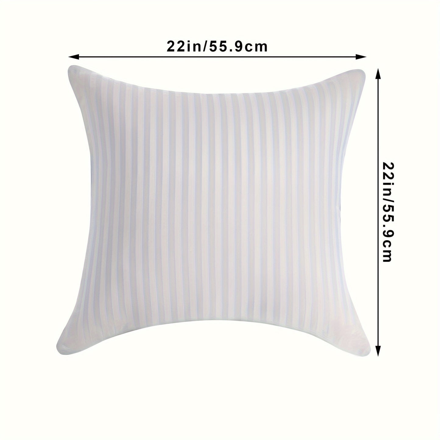 Plush 2-Pack Throw Pillow Inserts - Classic Striped, 100% Polyester, Machine Washable, All-Season Square Cushions for Back Sleepers dealsjust