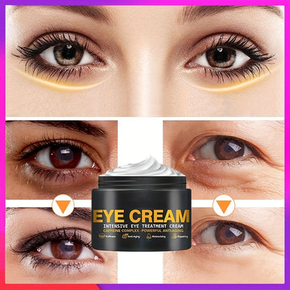 Eye Cream, Exclusive Natural& Organic Formula, Effectively Reduce The Look Of Fine Lines, Puffiness, Dark Circles And Under Eye Bags