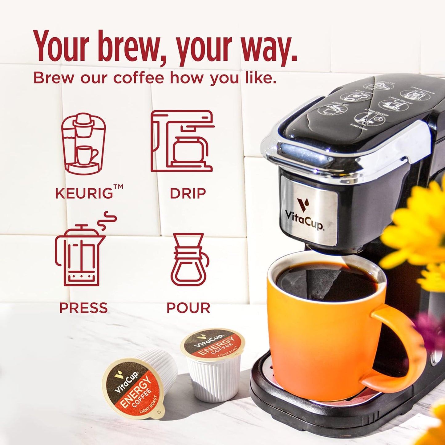 Slim Organic Coffee Pods with Diet Support  Bold Flavor