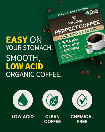 Slim Organic Coffee Pods with Diet Support  Bold Flavor