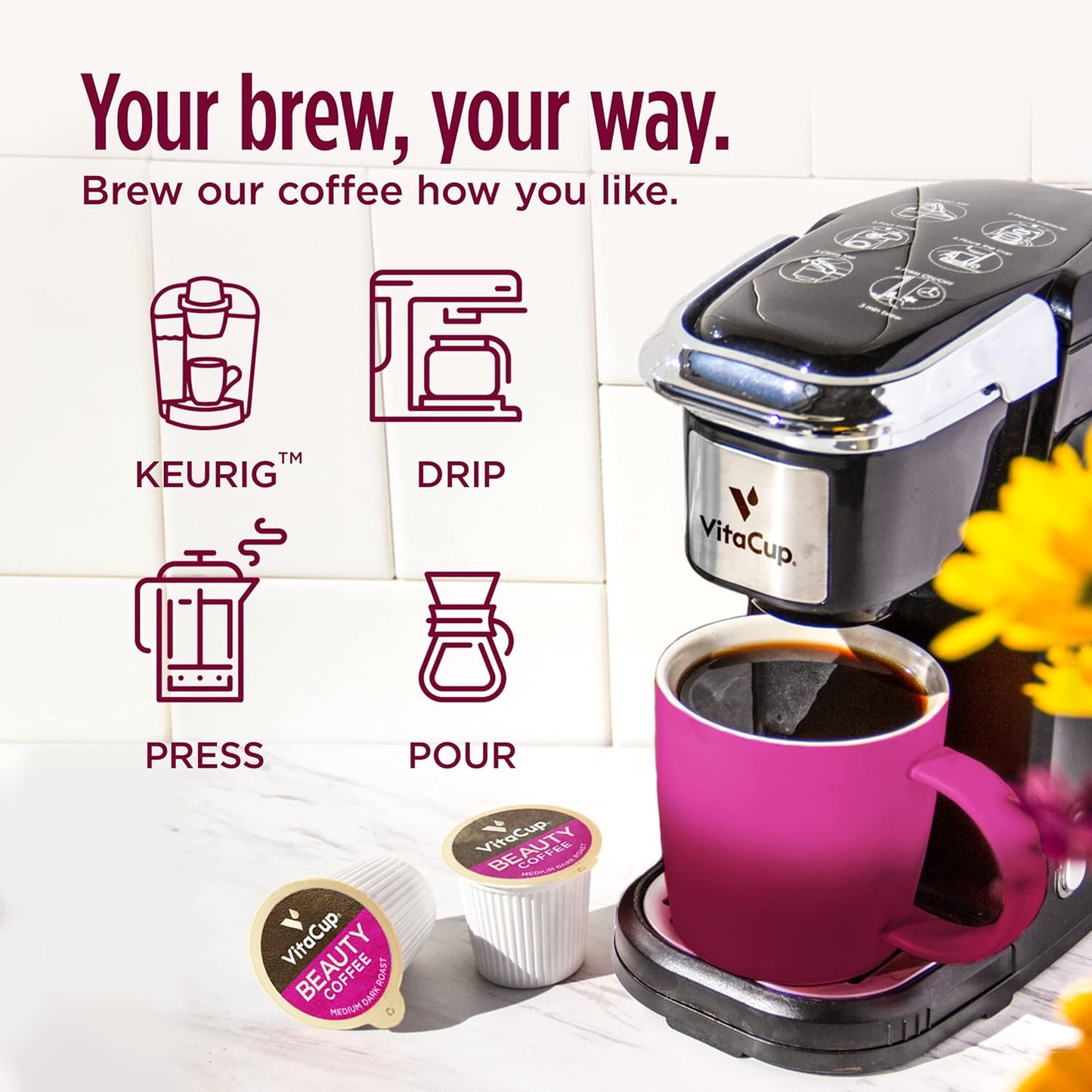 Slim Organic Coffee Pods with Diet Support  Bold Flavor
