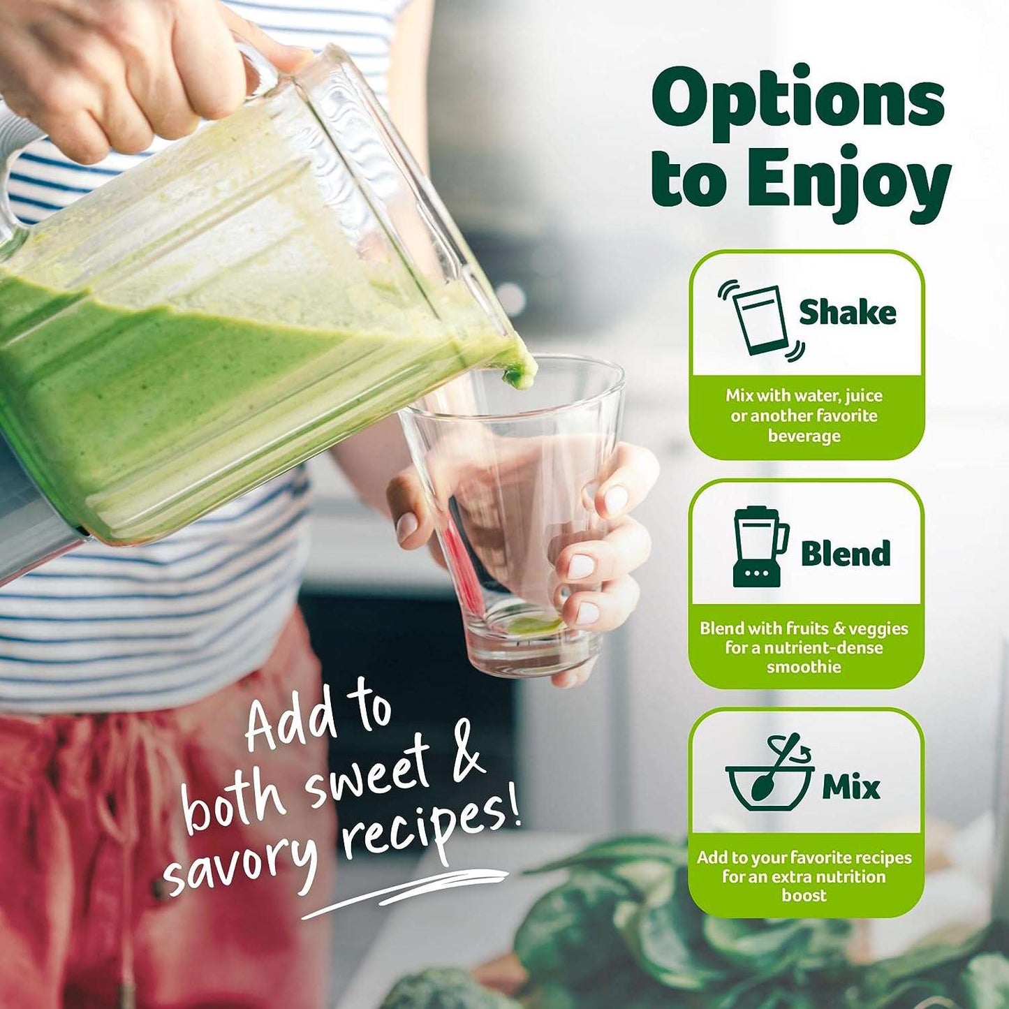 Purely Inspired Organic Greens Powder Superfood  Unflavored 24 Servings