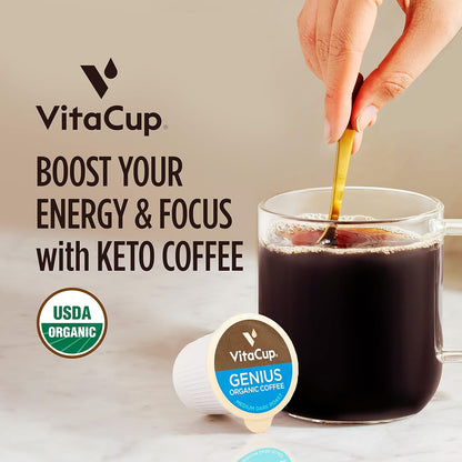 Slim Organic Coffee Pods with Diet Support  Bold Flavor