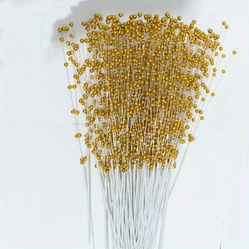 DIY Wedding Pearl Decor 10 Bundles of String Pearls Golden color 10 Bundles/bag
