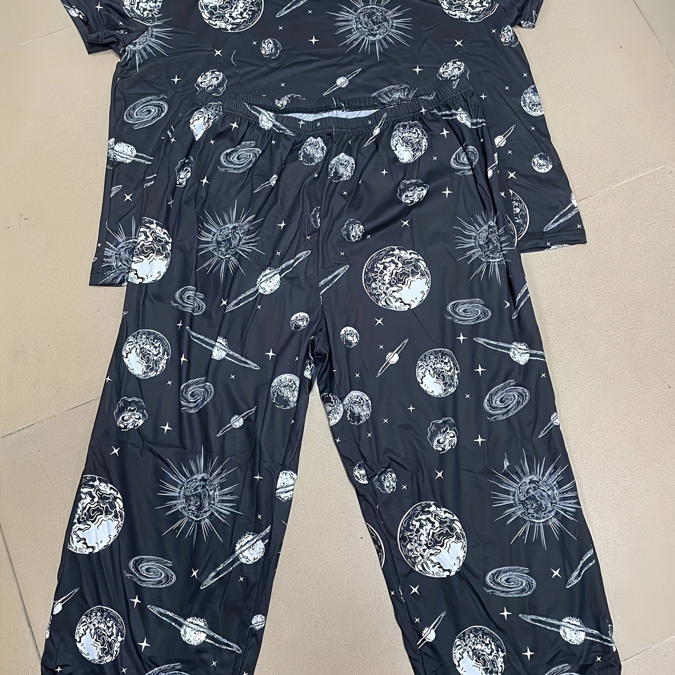 Womens Plus Size Loungewear Set black
