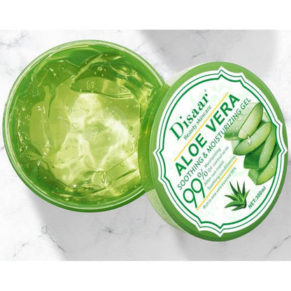 DISAAR New 300ml After Sun Repair Vitamins Collagen Organic Aloe Vera Plant Gel Hyaluronic Acid Removal Acne SkinCare Face Cream