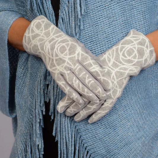 Metallic Swirl Gloves