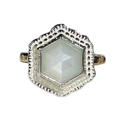 Hex Gemstone Ring