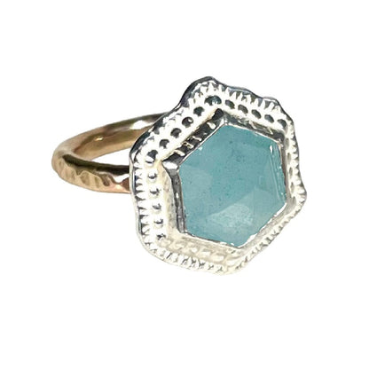 Hex Gemstone Ring