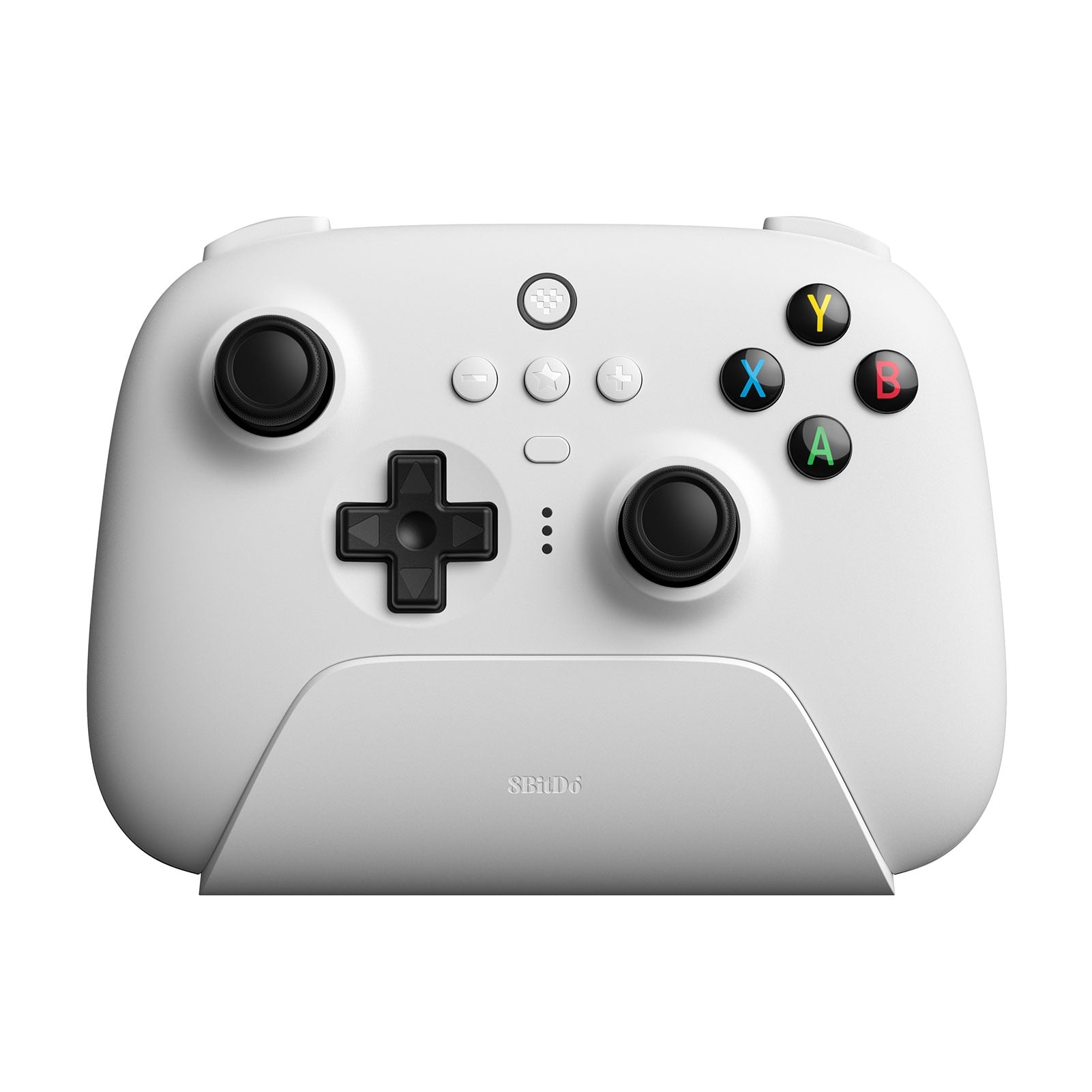 8BitDo - Ultimate Wireless 2.4G Gaming Controller with Charging Dock for PC, Windows 10, 11, Steam Deck, Android White